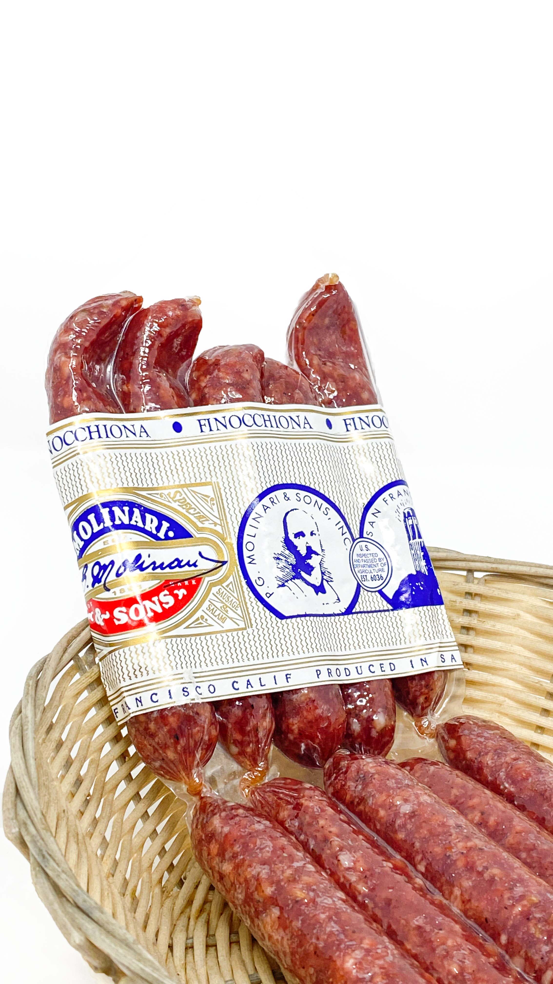 Molinari Finocchiona Picolocini 10Pack Authentic Tuscan Salami